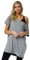 Onzie Top - Split Sweatshirt - kurzer Arm Heather Grey S/M