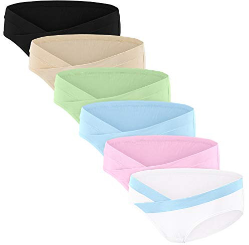 HBselect 6 pcs Culotte Maternité de Grossesse Femmes Enceintes de sous-vêtements Femme Culottes Berceau de Maternité Grossesse