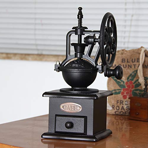 Moulin à café manuel vintage manuel en céramique conique avec manivelle portable