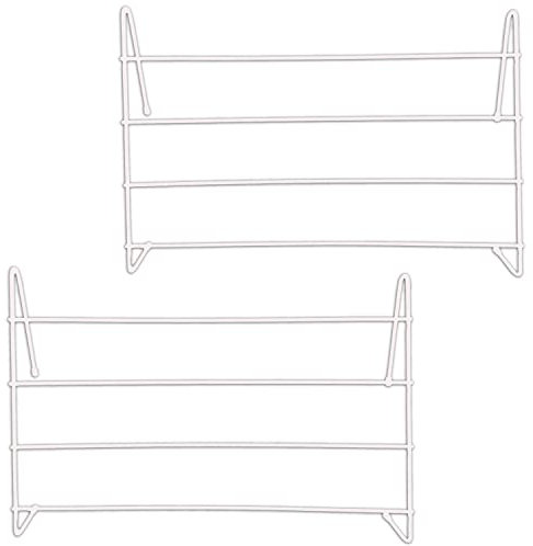 Homatz 4 Bar Radiator Airer Towel Rack (Pack of 2) Sturdy Metal Drying Clothes Rails & Towel Holder for Over Radiator Drying Rack - Compact Indoor Laundry Drying Solution