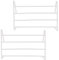 Homatz 4 Bar Radiator Airer Towel Rack (Pack of 2) Sturdy Metal Drying Clothes Rails & Towel Holder for Over Radiator Drying Rack - Compact Indoor Laundry Drying Solution