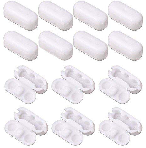 Blind Pull Cord Connector Clips - Plastic Chain Roller, Roman, Vertical (10)
