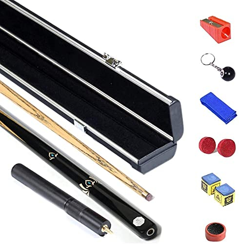 WANQPPS Billardqueue,Snooker Queue-Integration 57-Zoll-Pool-Queue-Kit mit Endverlängerung und anderem Zubehör 10 mm Spitze Billard Zubehör(Color:B;Size:10mm Tip)
