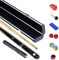 WANQPPS Billardqueue,Snooker Queue-Integration 57-Zoll-Pool-Queue-Kit mit Endverlängerung und anderem Zubehör 10 mm Spitze Billard Zubehör(Color:B;Size:10mm Tip)