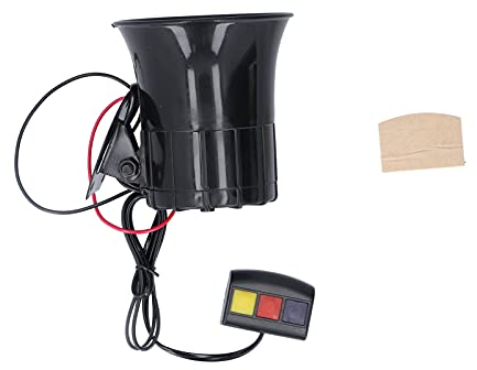 Akozon Auto Sirene Horn - 3 Töne 105db Laute Fahrzeughorn 12V 30W Alarmanlage Signalhorn Lautsprecher für Auto Motorrad Mopeds