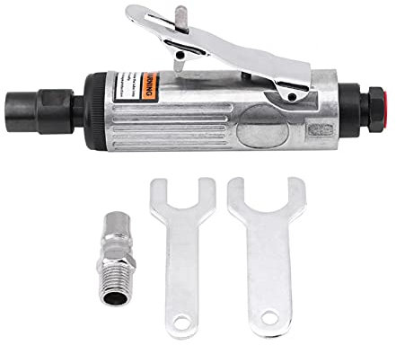 Tyenaza Kits de Amoladoras Rectas de Aire, Amoladoras de ángulo de Aires Comprimido, Kit de Amoladoras de Aires Neumática de 1/4 de Pulgada para Pulir y Moler Varios Moldes de Metal