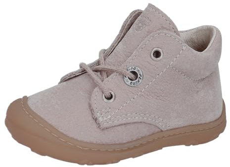RICOSTA Mädchen und Jungen Stiefel Cory, Kinder Lauflernschuhe, Weite: Weit, lose Einlage, terracare, schnürstiefel, Booties, kies (650), 24 EU