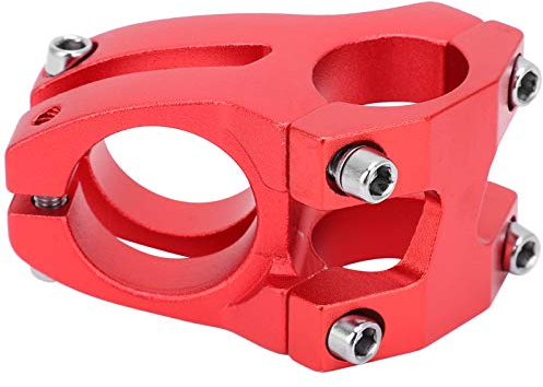Fahrradvorbau, 25,4 X 35 Mm, Aluminiumlegierung, Fahrradlenker, Kurzer Vorbau, Fahrrad-Hohlvorbau für Mountainbike, Rennrad(Rot)
