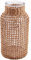 Haptufer Vase à Fleurs en Verre de Paille Pot de Fleurs Japonais dans Le Panier de Fleurs CréAtif Contracté Nordique pour Arroser Les Plantes -S