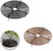 YDDZ 2 Stück Pflanzentopfgitter, Pflanztopf Abdeckung Blumenschutz, Blumentopfgitter Pflanzenschutzgitter, zum Schutz von Kindern und Haustieren (Schwarz, Braun), M