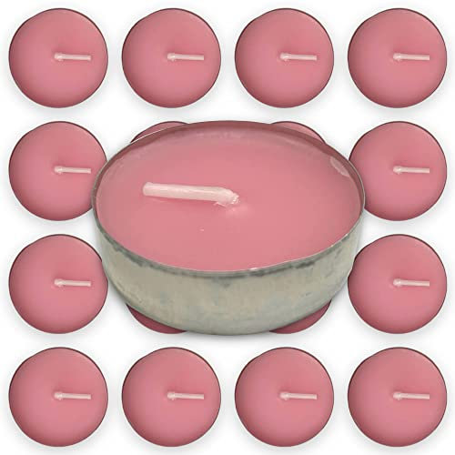 Scented Tealight Candles - Succulent Strawberry Fragrance - Up to 4 Hour Burn - 24 Pack - Suitable for All Rooms