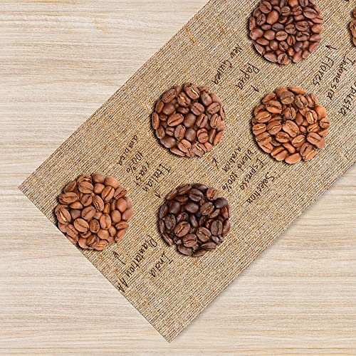 Il Gruppone Passione Casa Tappeto Cucina Antiscivolo Made in Italy Passatoia Antimacchia Multiuso Corridoio Soggiorno Lavabile in Lavatrice - 124 CaffeDelMondo - 50x100cm