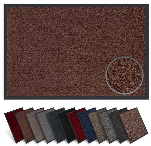 Carpet Diem Fußmatte innen, große Auswahl, Größe: 60x90 cm, Farbe: braun - Halten Sie Ihr Zuhause sauber mit unserer Schmutzfangmatte