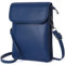 GEEADNB Kleine Crossbody-Taschen für Frauen PU-Leder Handy Portemonnaie mit Schulterriemen (Marineblau)