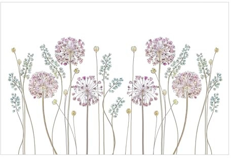 Bilderwelten Fototapete Blumen 255cm x 384cm Modern Natur Allium Blumentapete Vliestapete Tapete Wanddeko Ideen Wohnzimmer Schlafzimmer Küche