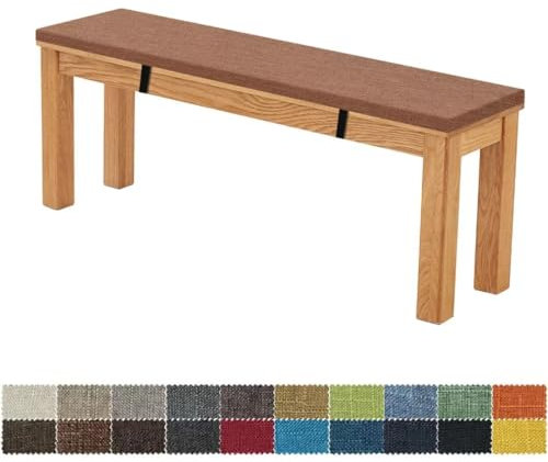 FIOVIP Bankauflage Bankkissen Sitzbankkissen 160X50X5CM Abnehmbar Waschbar Doppelt rutschfest Hochelastischer Geeignet für Gartenbänke, Schaukeln, Terrassen, Innenbänke(Braun)