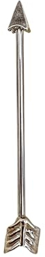beyoutifulthings Industrial-Piercing Pfeil Silber Industrial-Barbell Industrial-Bar Chirurgenstahl Stab-dicke 1,2-mm Stab-länge 38-mm