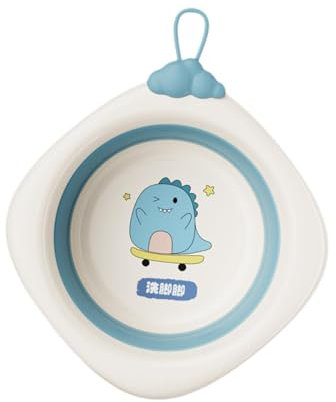perfk Lavabo Plegable, bañera para bebé, Colgante Cuadrado, Adorable Lavabo portátil Que Ahorra Espacio, Lavabo para el hogar y el bebé