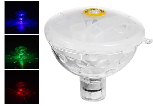Qumiuu Luci per piscina LED per piscina interrata,Luci per piscina LED - Luci per piscina da 3,15 pollici impermeabili IP68,Cambio colore, Luminosità regolabile, Luci subacquee per piscine