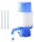 Water jug Pump Manual Water Pump Portable Water Dispenser Pump with Water Stop Valve Hand Press Water Jug Dispenser Bottle Pump Fits Most 2-6 Gallon Water