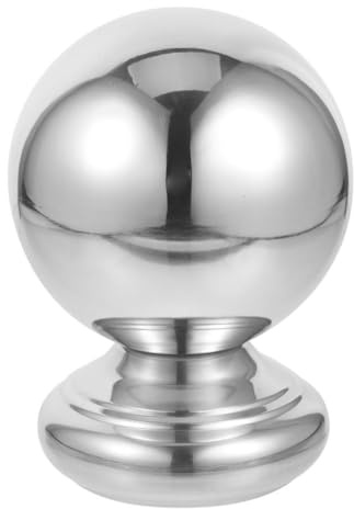 VANZACK Pfostenkappenkugel Edelstahlpfosten Endkuppel Kugel Pfostenkappe Kuppelstil Zaunaufsatz Runde Metallzaunkappen Für Lampendeck Briefkasten Zäune Pfosten 38 Mm