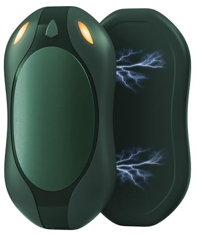 WHATOOK Magnetic Hand Warmers Rechargeable 2 Pack: Ultra Thin Portable Electric Hand Warmer, 2 in 1 Reusable Light Heater for Pocket Gloves, Tech Gifts for Men Women Outdoor Camping Golf Hunting
