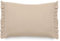 Linnea Kissenbezug aus Baumwollmusselin, 40 x 60 cm + 5 cm, Elza, beige