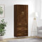 KLYEON Highboard Braun Eichen-Optik 69,5x34x180 cm Holzwerkstoff,Stylischer Hochschrank mit Stauraum für EIN ordentliches Wohnzimmer in Braun EichenOptik Diele & Flur Möbel