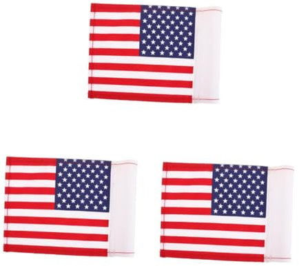 BESPORTBLE 3pcs Checkered Golf Flags Mini Putting Flags Rosingolf Pole Golf Decor Insert Tube Garden Cup Cover