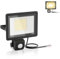 AufuN LED Strahler mit Bewegungsmelder, 100W 3500LM Außenstrahler 3200K Warmweiß Superhell Scheinwerfer Fluter IP66 Wasserdichter, Aussenlampe für Garten, Innenhöfe, Garage