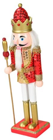 ABOOFAN Wooden Nutcracker Soldier Large Christmas Nutcracker Mantel Decor Xmas