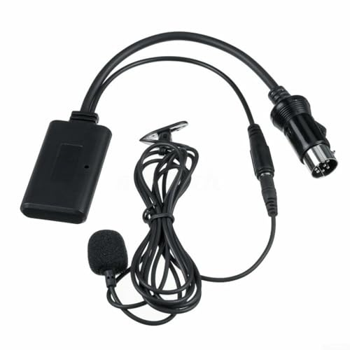 HpLive 8-Pin Aux Audio HIFI Kabeladapter mit Mikrofon für Alpine KCM-123B M-BUS, BT 5.0 Adapter, Geräuschunterdrückung, 15m Reichweite