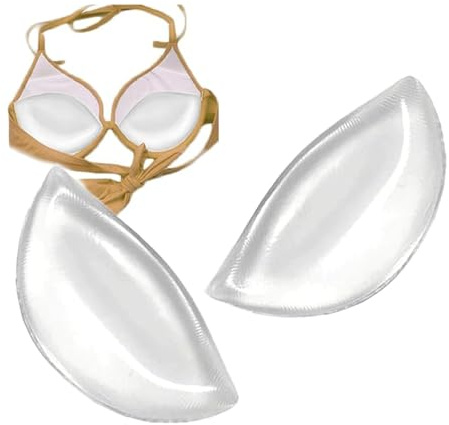 FAINCA Imbottitura Reggiseno, Trasparente e Invisibile Imbottitura per Reggiseno, Imbottitura Reggiseno Silicone Push Up Coppe, Inserti Reggiseno, per Costumi da Bagno Imbottiture Bikini Seno