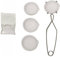 Rfeeuubft 4 Pièces Bol à Creuset en Céramique à Quartz pour Faire Fondre, L'Argent, le Cuivre, le Fouet, les Pinces, le Manche et 20 G de Borax