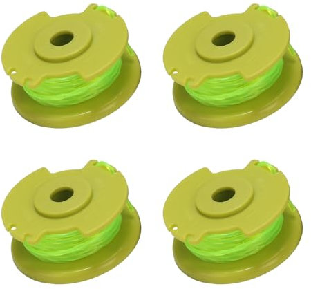 KJLEEN 4 Pcs Strimmer Spool AC80RL3 Strimmer Spool Line Replacement for Ryobi One Plus+ String Trimmer 18V 24V 40V RY40204 RY40220 ZRP2080