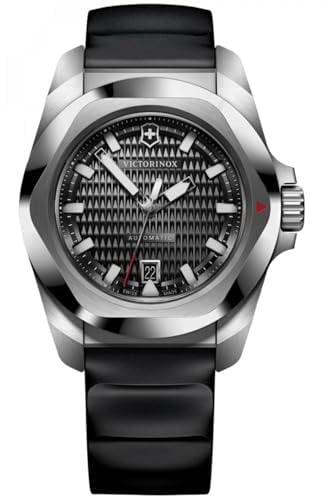 Victorinox INOX Herren Uhr analog Automatik mit Kautschuk Armband V242039