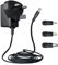 9V 0.5A/500mA 1.8M Long Power Supply Adapter, AC 100-240V to DC 9V 0.5A Switching Adapter PSU Wall Plug with 3 Tips forArduino UNO MEGA,Elliptical Machine and More 9 Volt Devices,UKCA Certified