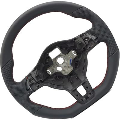 GYTTAK Sportlenkräder Kompatibel Mit VW Für Golf 6 Für GTI Für GTD R 2011 2012 2013 2009 2010 Für Polo Für GTI Für Tiguan Für Passat R Lenkrad Autozubehör(with Hole)