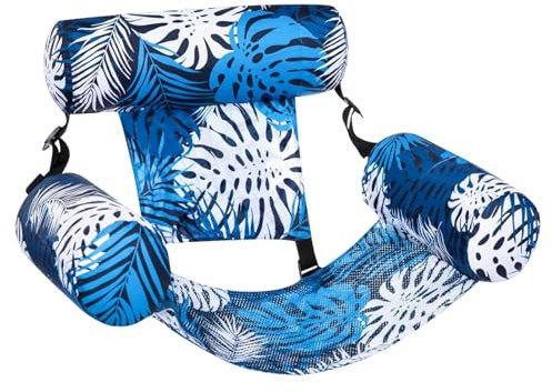 Colchoneta Hinchables Piscina, Sillon Hinchable Piscina, Asiento Piscinas Adultos, Silla Hamaca De Agua Flotante, Sillón Inflable Adulto, Flotadores Inflables para Deportes Acuáticos Aire Libre Playa