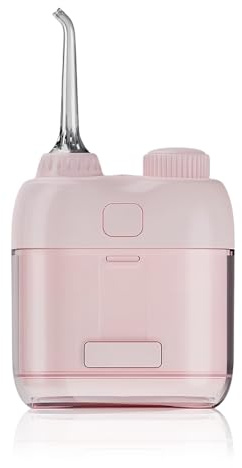 Colexy Mini Tragbare Munddusche Testsieger, Klein Elektrische Munddusche Reise Kabellos Mobil, Waterflosser für Unterwegs, Zahndusche 3 Modi & 3 Düsen für Zuhause und Reisen (Rosa)
