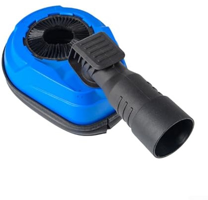 Staubschutz für Bohrhammer für Bohrhämmer, Staubabsaugung mit Gummidichtung, kompatibel mit 26 mm - 39 mm Vakuumschläuchen, Blau / Schwarz