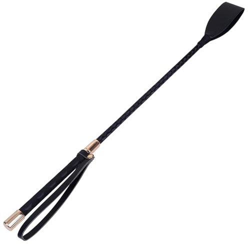 44cm Horse Riding Crop, Hobby Horse Accessory, Black Lightweight Crop