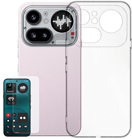 Wigento Schutzhülle + Schutzglas Set für Nothing Phone 4a Pro, TPU Case, 9H Displayschutz Glas, Kamera Schutz, 360 Grad Schutz, transparentes Handyhülle Set (Transparent)