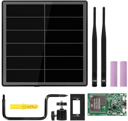 Toheitian Nodo Repetidor Lora Solar D5L-G1 para Meshtastic con Placa de 30dBi GAT562 30S Lora Flashing Meshcore 915MHZ