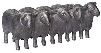 Creative Co-Op Pflanzgefäß aus Kunstharz, Schaf, Used-Look