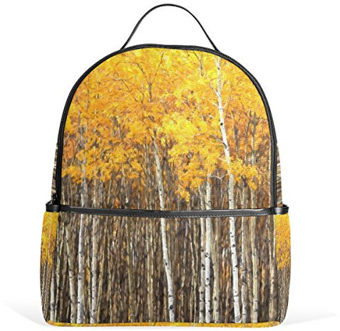 alaza Aspen-Bäume Herbst-Rucksack-Schule Bookbag Gelegenheits Daypack