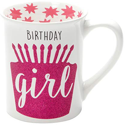 Our Name Is Mud Birthday Girl Glitter Mug