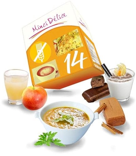 Dieta dimagrante iperproteica kit 14 giorni 33 prodotti senza glutine 1 shaker e 1 guida in omaggio – perdita di peso ottimizzata in 2 settimane