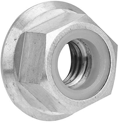 Dilwe Flanschmutter Radmuttern Radnabe Radmuttern M5 M6 M8 M10 M14 für Fahrrad Rad M8X1.25 - 1 Stück, Titanlegierung, M8, Linksgewinde, Klasse 2A, Nut