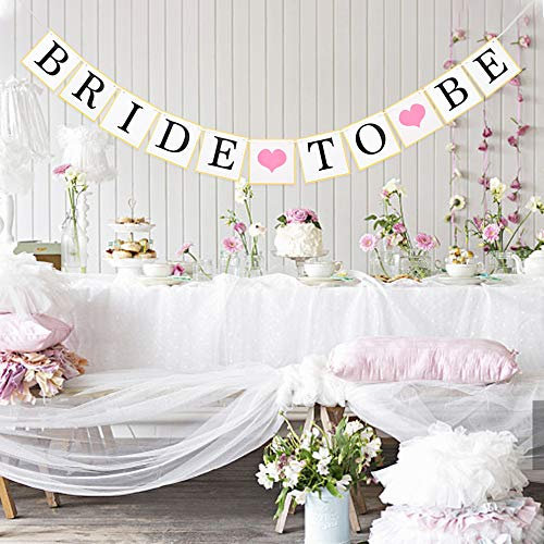Bride to Be Girlande Banner Brautparty Deko Hochzeitsgirlande Hochzeit Girlande Banner als JGA Accessoires Frauen für JGA Party Junggesellinnenabschied Hen Party Deko